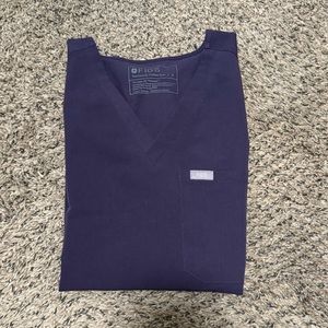 Figs Purple Jam Catarina one pocket top size small